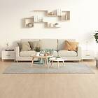 vidaXL Soffbord 2 delar vit högglans 50x50x40 cm konstruerat trä 812721