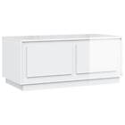 vidaXL Soffbord vit högglans 102x50x44 cm konstruerat trä 819878