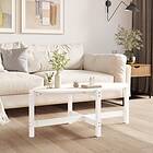 vidaXL Soffbord vit 118x63x45 cm massiv furu 822318