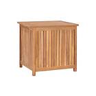 Trädgårdslåda 60x50x58 cm massiv teak Brun/Teak 315379