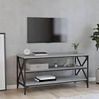 vidaXL Tv-bänk grå sonoma 100x40x50 cm konstruerat trä 825795
