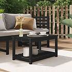 vidaXL Trädgårdsbord svart 82,5x50,5x45 cm massiv furu 824138