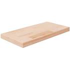 vidaXL Hylleplan 40x20x2,5 cm obehandlad massiv ek 342934