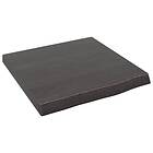 vidaXL Hylleplan mörkgrå 40x40x4 cm behandlad massiv ek 363750