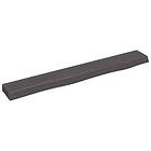 vidaXL Hylleplan mörkgrå 80x10x4 cm behandlad massiv ek 363777