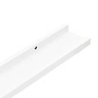 vidaXL Vägghyllor 4 st vit 100x9x3 cm 326663