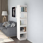 vidaXL Bokhylla/rumsavdelare vit 40x35x167 cm massiv furu 810855