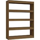 vidaXL Bokhylla/Rumsavdelare honungsbrun 100x30x135.5 cm furu 808221