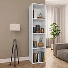 vidaXL Bokhylla/tv-bänk vit 36x30x143 cm konstruerat trä 800144