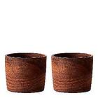 Aida Raw Teak Eggeglass 2-pack