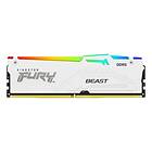 Kingston Fury Beast White RGB DDR5 5600MHz 16GB (KF556C40BWA-16)