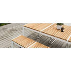 Sensum Matgrupp Ekeby Teak Bord 2 Bänkar Vit