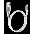 GadgetMonster USB-A Micro USB, 1M, vit