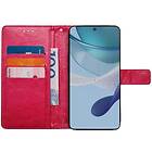 CaseOnline Mobilplånbok 3-kort Motorola Moto G53 Rosa