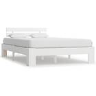 vidaXL Bed Frame vit massiv furu 140x200 cm 283157