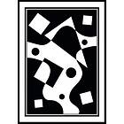 Gallerix Poster Abstract Geo BW 21x30 5249-21x30