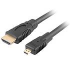 Lanberg HDMI till Micro HDMI v1.4, 4K, 3D 1 Meter