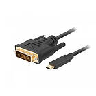 Lanberg USB-C till DVI-D Kabel Svart 1.8m