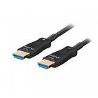 Lanberg HDMI 2.1 Kabel Optisk Svart 8k 48Gbps 40m