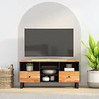 vidaXL TV Stand 100x33x46 cm massivt akacia och konstruerat trä 351979