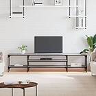 vidaXL TV Stand grå sonoma 201x35x45 cm konstruerat trä & järn 831816