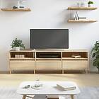 vidaXL TV-benk sonoma-ek 150x30x44,5 cm konstruerat trä 831271