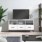 vidaXL TV Stand vit 102x36x50 cm konstruerat trä 829052
