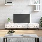 vidaXL TV Stand høyglans hvit 150x36x30 cm konstruert tre 829158