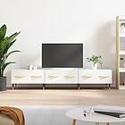 vidaXL TV Stand hvit høyglans 150x36x30 cm konstruert tre 829134