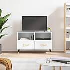 vidaXL TV-benk hvit høyglans 80x36x50 cm konstruert tre 828950