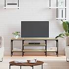 vidaXL TV-benk sonoma-ek 121x35x45 cm konstruerat trä & järn 831804