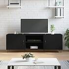 vidaXL TV-benk svart 150x30x50 cm konstruerat trä 829093