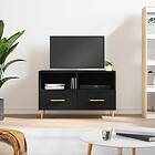 vidaXL TV-benk svart 80x36x50 cm konstruerat trä 828957