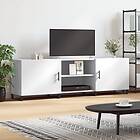 vidaXL TV-benk vit 150x30x50 cm konstruerat trä 829116