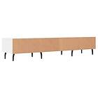 vidaXL TV-benk vit 150x36x30 cm konstruerat trä 829164