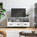 vidaXL TV Stand vit högglans 102x36x50 cm konstruerat trä 829006