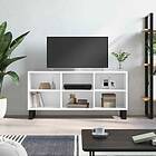 vidaXL TV Stand vit högglans 103.5x30x50 cm konstruerat trä 826998