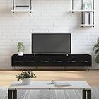 vidaXL TV-benk svart 150x36x30 cm konstruerat trä 829149