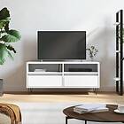vidaXL TV Stand vit 100x34.5x44.5 cm konstruerat trä 831236