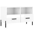 vidaXL TV Stand white high gloss 80x36x50 cm constructed wood