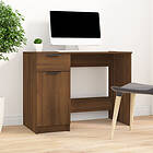 vidaXL Skrivbord brun ek 100x50x75 cm konstruerat trä 817128
