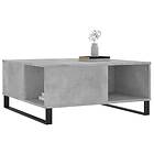 vidaXL Soffbord betonggrå 80x80x36,5 cm konstruerat trä 830792