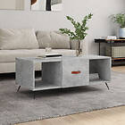 vidaXL Soffbord betonggrå 102x50x40 cm konstruerat trä 829272