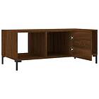 vidaXL Soffbord brun ek 102x50x40 cm konstruerat trä 829307