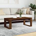 vidaXL Soffbord brun ek 102x50x35 cm konstruerat trä 823365