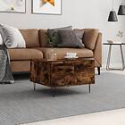 vidaXL Soffbord rökfärgad ek 55x55x36,5 cm konstruerat trä 830761