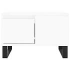 vidaXL Soffbord vit 55x55x36.5 cm konstruerat trä 830764