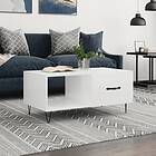 vidaXL Soffbord vit högglans 90x50x40 cm konstruerat trä 829206