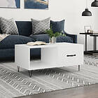 vidaXL Soffbord vit 90x50x40 cm konstruerat trä 829204