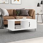 vidaXL Soffbord vit 90x50x40 cm konstruerat trä 829484